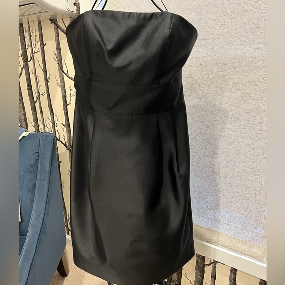 Eliza J Strapless Black Cocktail Dress Size 8 - Picture 1 of 3
